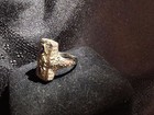 Antique 14K White Gold Filigree Ring with Natural Diamond and Sapphires — photo 4