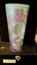 Starbucks Spring 2022 Mermaid Iridescent Rainbow Tumbler 24 oz