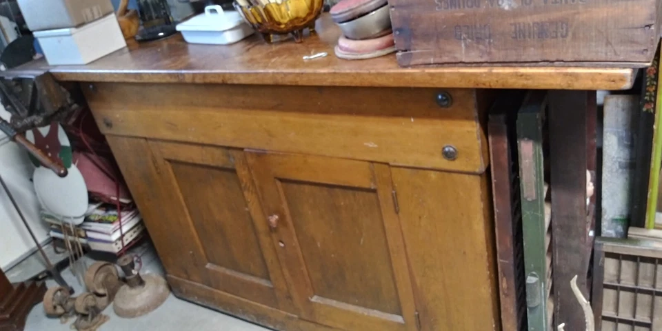Antique Wooden Workbench - Image 2 of 4
