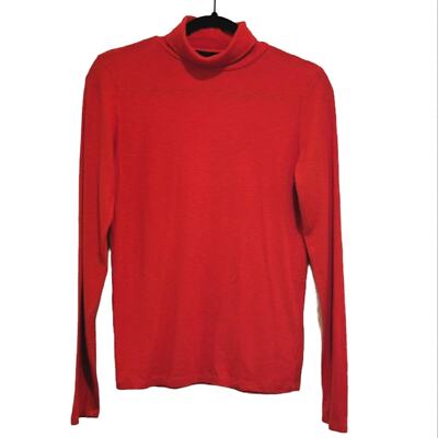 Context L&T Red Turtleneck Long Sleeve Warm Sweater Top S GUC