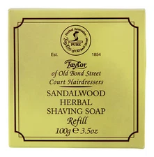 Taylor of Old Bond Street Sandalwood Soap Refill 100 g. Shaving Cream & Gel