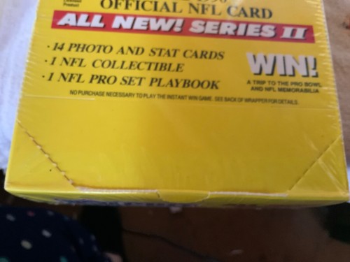 1990 NFL PRO SET Series II NFL Wax Pack Box Factory Sealed Unopened 36 Packs NEW - Picture 3 of 12