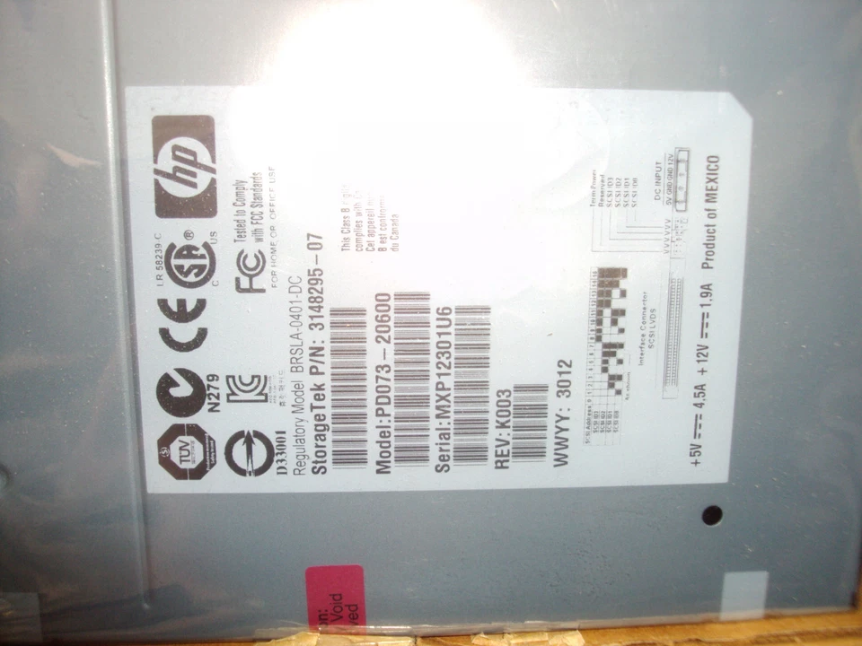 HP/ORACLE HP PD073-20600 Storagetek 3148295-01 400/800GB ULTRIUM LTO-3 NEW - Image 3 of 4