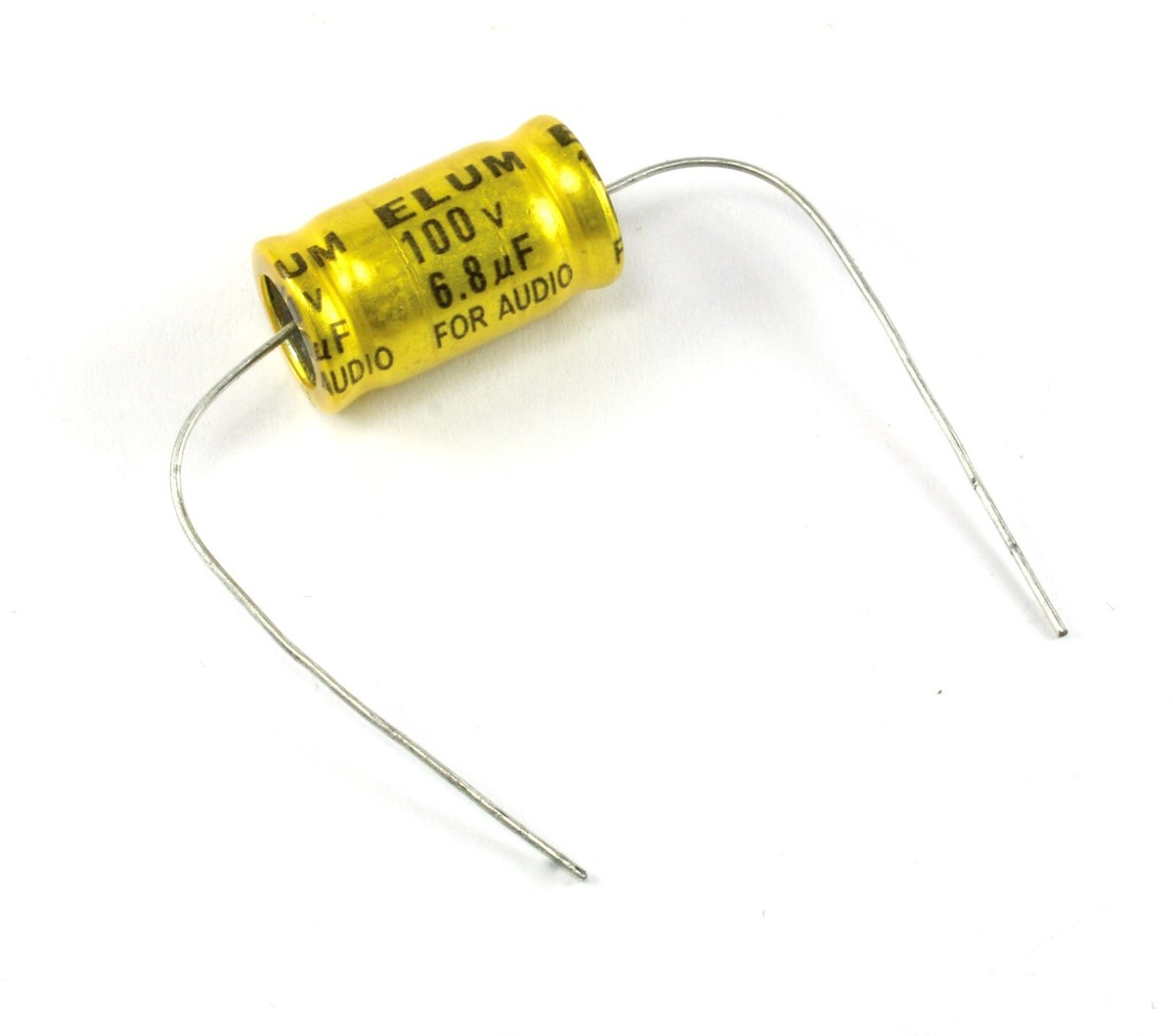 ELECTORE 100g ×2本＋α 10pcs Elum Bi-polar Axial Audio Capacitors 6.8uF 100v, NP BP