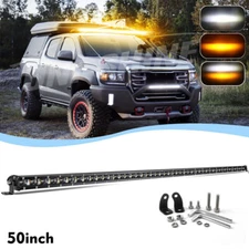 50"Inch 900W Slim LED Light Bar White Yellow Spot Combo for GMC Off-Road Truck