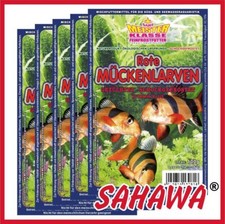 Rote Mückenlarven gezüchtet 5x 100g Blister...