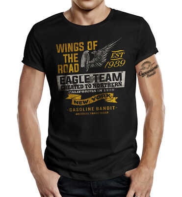 GASOLINE BANDIT T-Shirt Wing of the road Eagle Team NY S M L XL 2XL 3XL 4XL