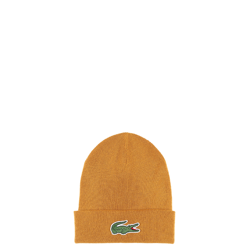 Lacoste Orange Large Croc Beanie 