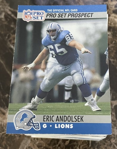 Huge Detroit Lions Vintage Football Card Lot - 193 Cards!