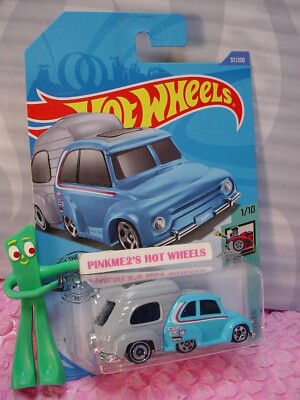 2020 i Hot Wheels RV THERE YET #37   recolor blue/gray  TOONED case G/H