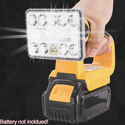 Schnurlose LED-Arbeitsleuchte für Außenbereich für Dewalt 18V Li-Ion Akku w/ USB