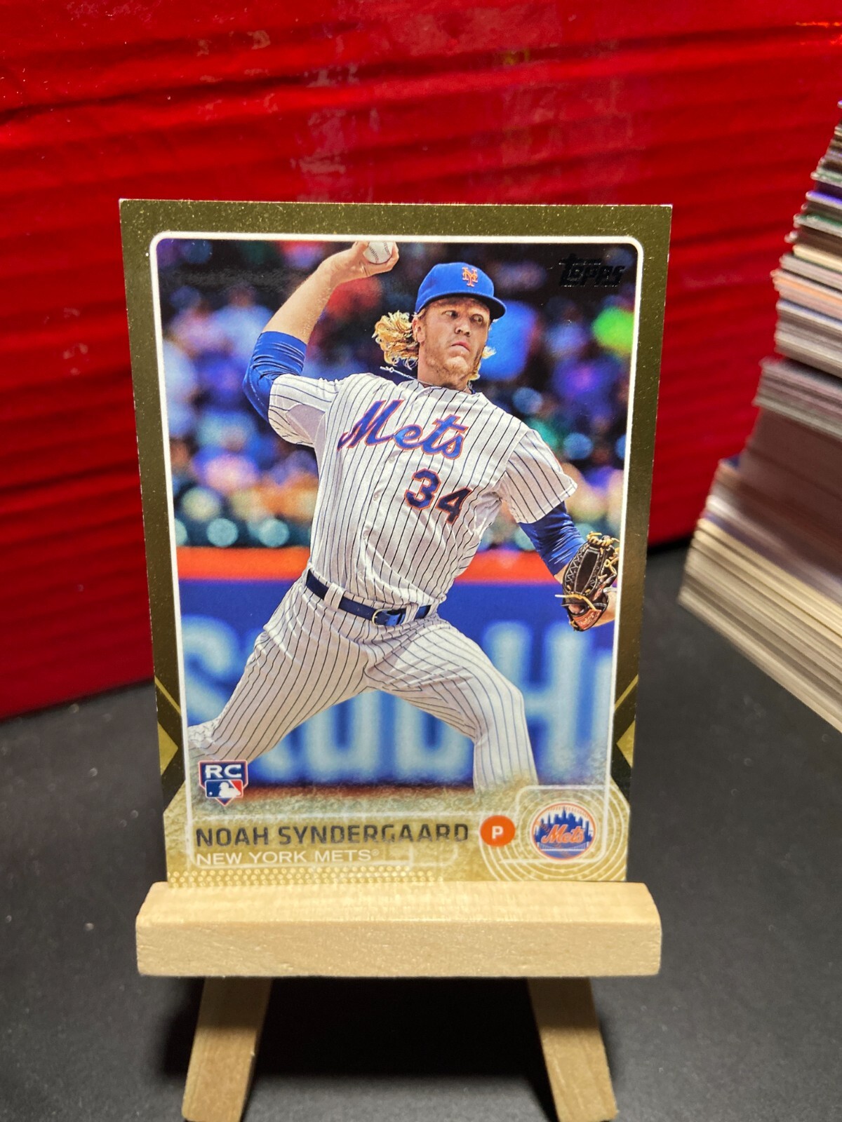 2015 Topps Update Gold #US157 Noah Syndergaard 614/2015 some white RC parallel