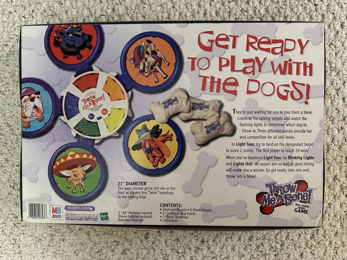 New - Milton-Bradley 2002 Throw Me A Bone Electronic Bean Bag Toss