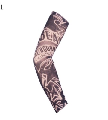 2PC Fake Temporary Party Realistic Tatoo Slip On Tattoos Arm Covers Sleeves 2022