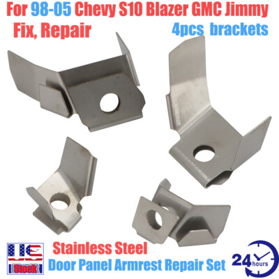 For 98-05 Chevy S10 Blazer GMC Jimmy Door Panel Armrest Repair Kit Support 4pcs