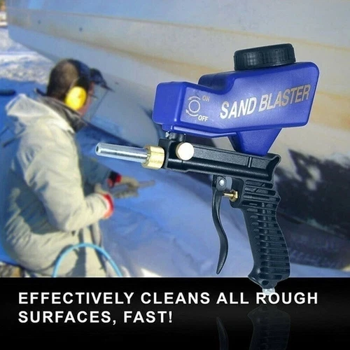 Portable Pneumatic Air Sandblasting Gun Handheld Antirust Abrasive Sand Blaster - Picture 5 of 12