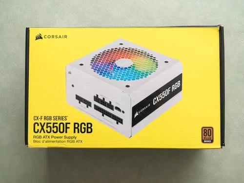 Alimentation blanche ATX CORSAIR CX550F RGB 550W 80+ Bronze 100% modulaire