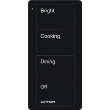 Lutron Pico Wireless Control - 4-Button DINING Scene - Black - PJ2-4B-GBL-P02