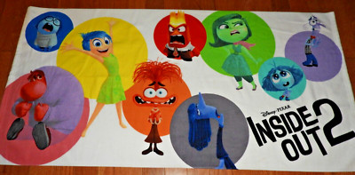 Disney Pixar Inside Out 2 Beach Bath Towel 28'' x 56''