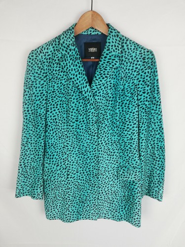 VERSACE JEANS COUTURE Giacca VINTAGE in VISCOSA Cappotto MADE ITALY Tg 42  Donna | eBay