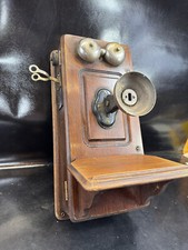 Kellogg Antique Oak Telephone With Long Life Batteries