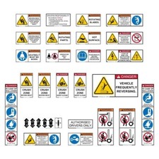 Forklift Safety Decals Kit Safety Stickers For Forklift Uv Laminated