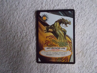 Hyborian Gates CCG ''ART IMITATES LIFE'' Boris Vallejo Trading Card 1995 L/E