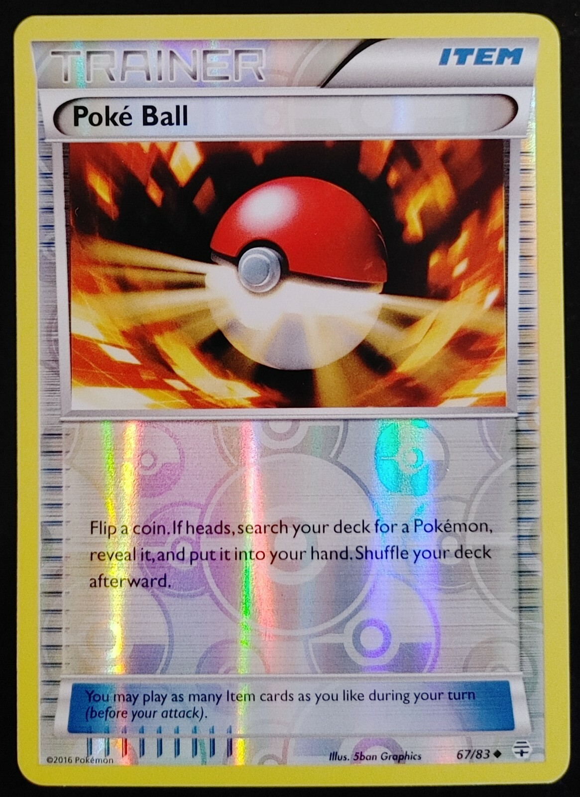 Poke Ball - 67/83 - Uncommon - Reverse Holo - Generations - Pokémon