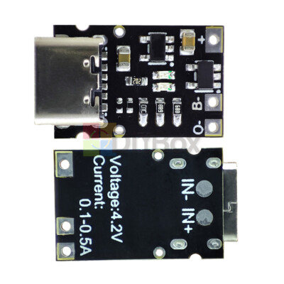 10PCS DC 5V to 4.2V Li Battery Charging Board 500/400/300/200/100mA Adjustable