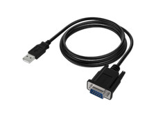 Sabrent USB 2.0 to Serial 9-Pin DB-9 RS-232 Adapter Cable 6 ft. Cable with Thu