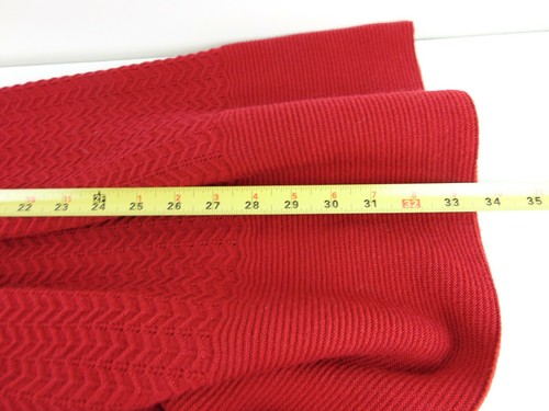 Jessica Simpson Red Knit Dress Womens M 3/4 Sleeve - Picture 8 of 10