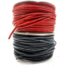Eassan 12AWG Silicone Rubber Double Insulation Copper Wire RED+BLACK E205197 6FT