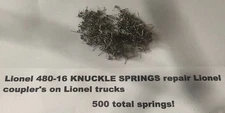 Lionel 480-16 KNUCKLE SPRINGS  repair Lionel coupler's on Lionel trucks 500 tot
