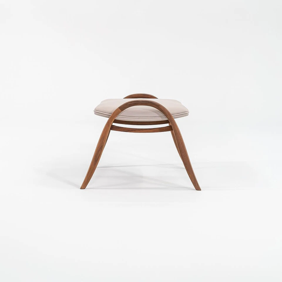2021 FH430 Signature Foot Stool by Frits Henningsen for Carl Hansen in Walnut - Image 3 of 4