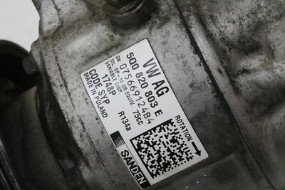 2015 AUDI A3 2.0 GOLF AC COMPRESSOR 5Q0 820 803 E 69378 OEM 15 16