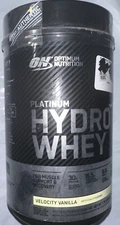 Optimum Nutrition, Platinum Hydro Whey, Velocity Vanilla, 1.8 lb Exp. 9/2025
