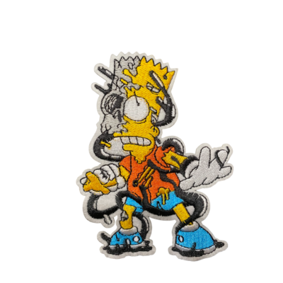 #ad Bart Simpson TV Series Simpsons Robot Patch Iron On Sew On $4.75