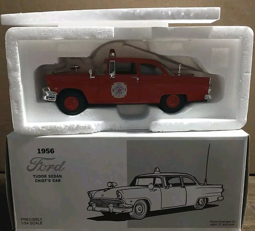First Gear Oneida County 1956 Ford Tudor Sedan Chiefs Car 1/34 Die Cast