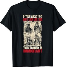 NEW LIMITED You Probably Immigrant Native American Indian T-Shirt - MADE IN USA