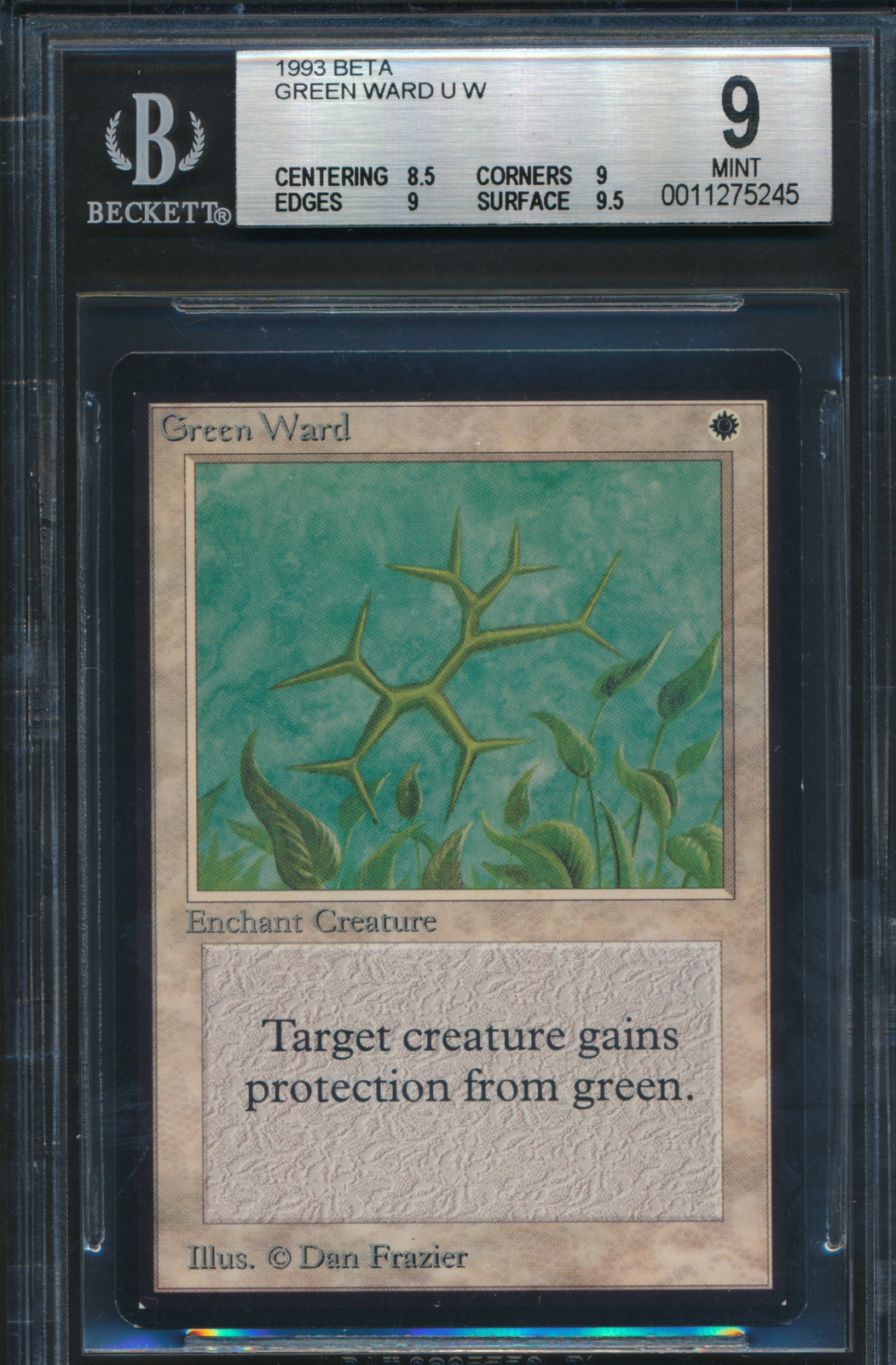 Beta Green Ward BGS 9 Graded Magic MTG (5245) -magicgraders-