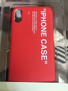 Off White C O Virgil Abloh Quote Iphone X Case Red White Ebay