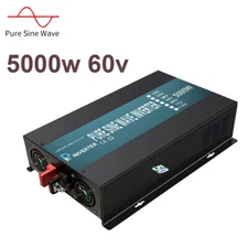 5000W 60VDC to 120/220VAC Pure Sine Wave Inverter (8000w peak) RV Solar Off-Grid