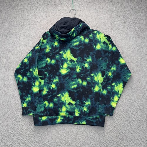 Abercrombie Kids Hoodie Sweatshirt Boys Sz 15/16 Green Tie Dye Long Sleeve - Picture 6 of 8