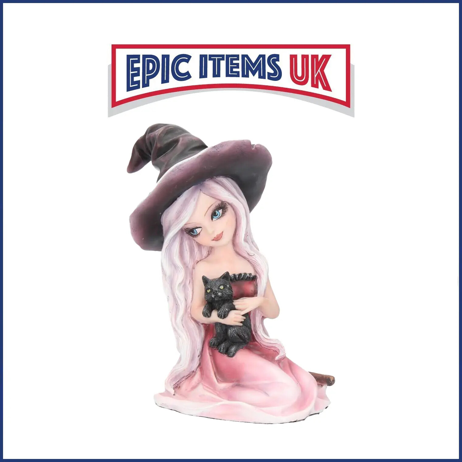 Nemesis Now Rosa Figurine Witch Black Cat Ornament 15cm - IN STOCK