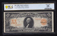 US 1922 $20 Gold Certificate Napier/Thompson FR 1184 PCGS 25 VF (446)