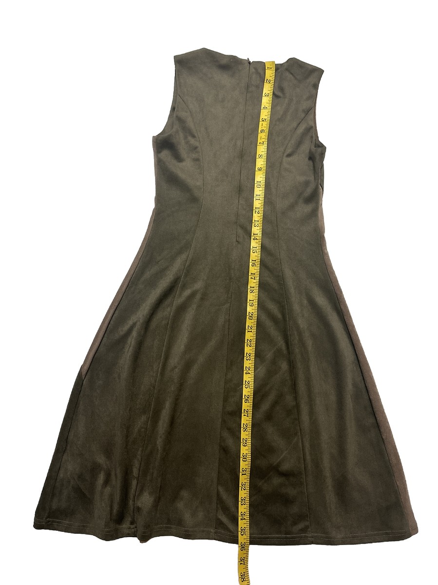 Suzy Shier Dress Green And Brown Size S | eBay
