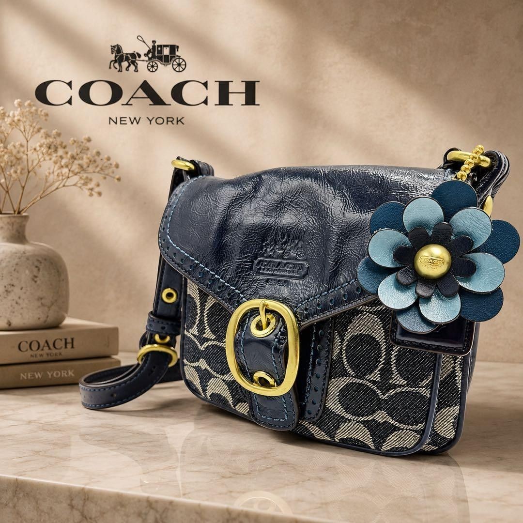 Coach Vintage Soho Legacy Denim Signature Flap Bag Na… - Gem
