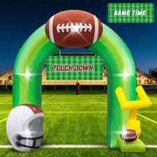 9FT Football Party Decorations for Game Day Blow Up with Helmet Built in LED ...