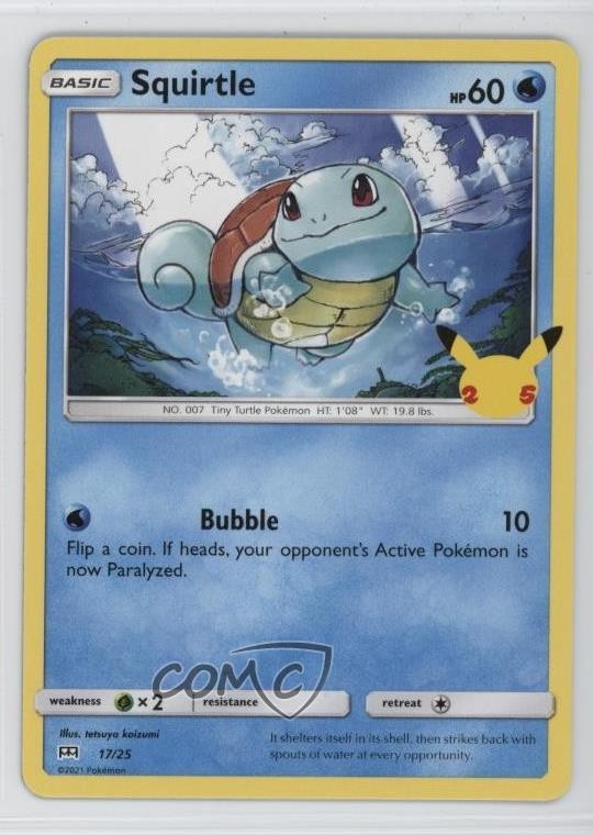 Squirtle Pokémon Sword & Shield McDonald's Collection #17