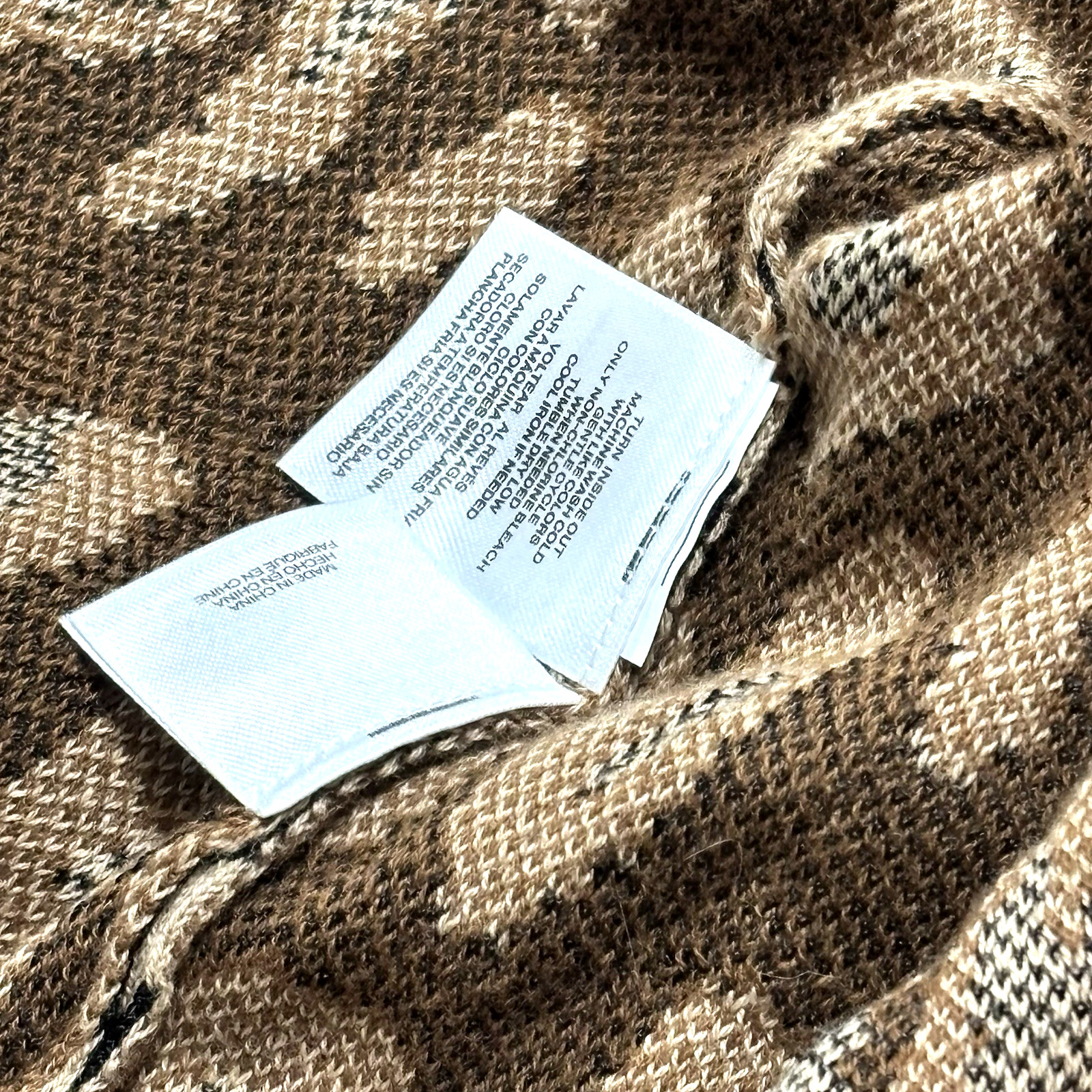 Leopard Print Sweater Jacket Open Front Jones Stu… - image 6